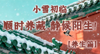 【節氣養生】小雪初臨：順時養藏，靜候陽生！